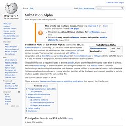 SubStation Alpha
