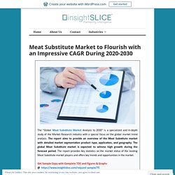 Meat Substitute Market to Flourish with an Impressive CAGR During 2020-2030