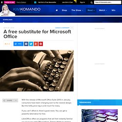 A free substitute for Microsoft Office