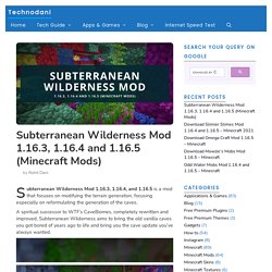 Subterranean Wilderness Mod 1.16.3, 1.16.4 And 1.16.5 (Minecraft Mods) - Technodani
