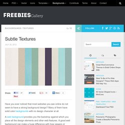 Subtle Textures — Freebies Gallery