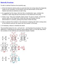 Butterfly Fractions: an Easily Remembered Strategy for Adding and Subtracting Fractions Using Cross Multiplication