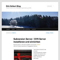 Subversion Server / SVN Server installieren und einrichten