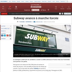 Subway avance à marche forcée