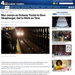 Man Jumps on Subway Tracks to Save Straphanger, Get to Work on Time
