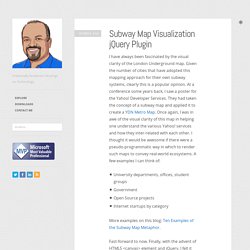 Subway Map Visualization jQuery Plugin » TechBubble