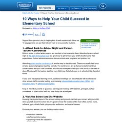 10 Ways to Help Your Child Succeed in Elementary School (for Parents) - Nemours KidsHealth