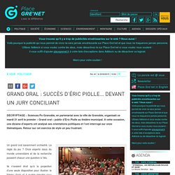 Grand oral : succès d'Éric Piolle… devant un jury conciliant