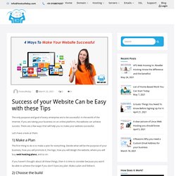 Success of your Website Can be Easy with these Tips