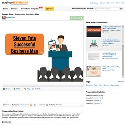 Steven Fata - Successful Business Man