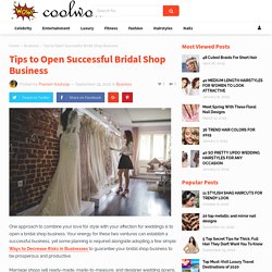 Tips to Open Successful Bridal Shop Business