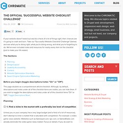 The Official ‘Successful Website Checklist Challenge’