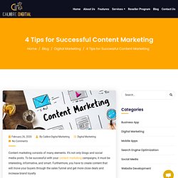 4 Tips for Successful Content Marketing