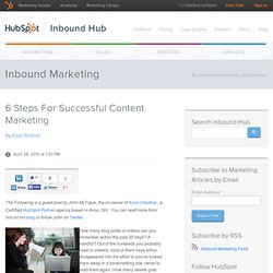 6 Steps For Successful Content Marketing