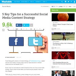 5 Key Tips for a Successful Social Media Content Strategy