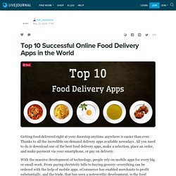 Top 10 Successful Online Food Delivery Apps in the World