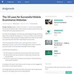The 10 Laws for Successful Mobile Ecommerce Websites