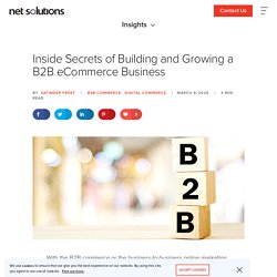 Secret to Build a Successful B2B eCommerce Business