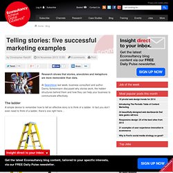 Telling stories: five successful marketing examples