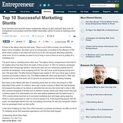 Top 10 Successful Marketing Stunts