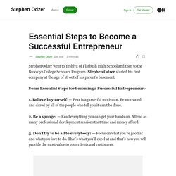 Essential Steps to Become a Successful Entrepreneur
