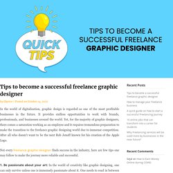 Tips to become a successful freelance graphic designer - Ekprice