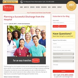 Tips for a Successful Hospital Discharge