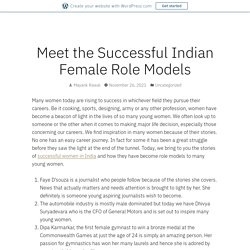 Meet the Successful Indian Female Role Models