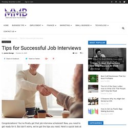 Tips for Successful Job Interviews