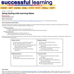 Successful Learning: Going Cycling with Learning Styles