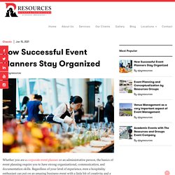 Successful Event Planners from Resources Groups