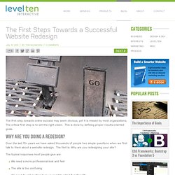 The First Steps Towards a Successful Website Redesign