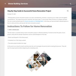 Step By Step Guide to Successful Home Renovation Project