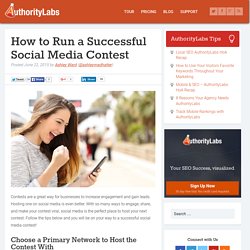 How to Run a Successful Social Media Contest: Tips