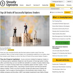 Top 10 Traits of Successful Options Traders - Trading Blog - SteadyOptions