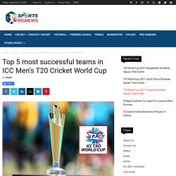 Top 5 most successful teams in ICC Men's T20 Cricket World Cup