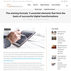 The winning formula: 5 essential elements that form the basis of successful digital transformations