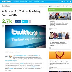 6 Successful Twitter Hashtag Campaigns