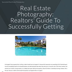 Successfull Real Estate Photography