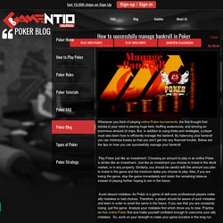 How to successfully manage bankroll in Poker - Play Online 3D Poker For Free on Gamentio - gamentio