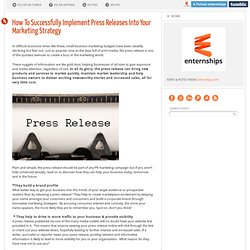 How To Successfully Implement Press Releases Into Your Marketing Strategy