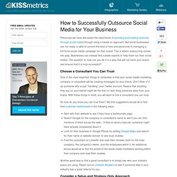 How to Successfully Outsource Social Media for Your Business