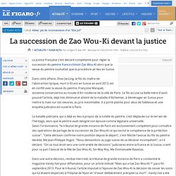 La succession de Zao Wou-Ki devant la justice