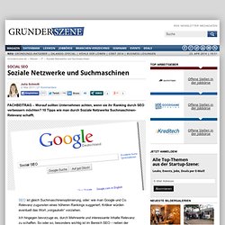 Social SEO - 10 Tipps wie man durch Soziale Netzwerke Suchmaschinen-Relevanz schafft