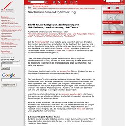 Suchmaschinen-Optimierung (SEO, SMO) - Link-Strategien