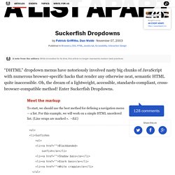 Suckerfish Dropdowns