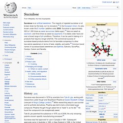 Sucralose - Wikipedia, the free encyclopedia - Nightly