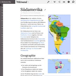 Südamerika - Wikiwand