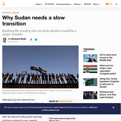 Why Sudan needs a slow transition