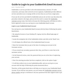 Guide to Login to your Suddenlink Email Account – Telegraph